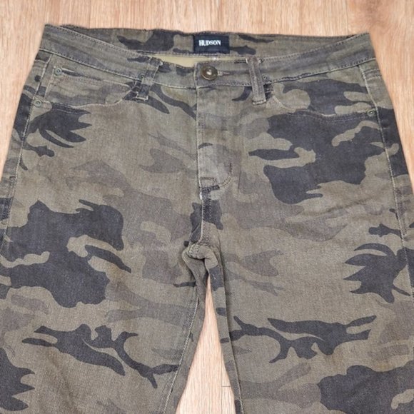 Hudson Barbara Camo Jeans Straight Leg Camouflage Kid Girl Denim Stretch Cotton - Picture 9 of 9